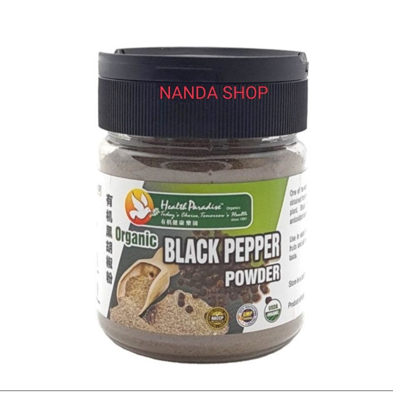 

Health paradise organic black pepper powder 80gr
