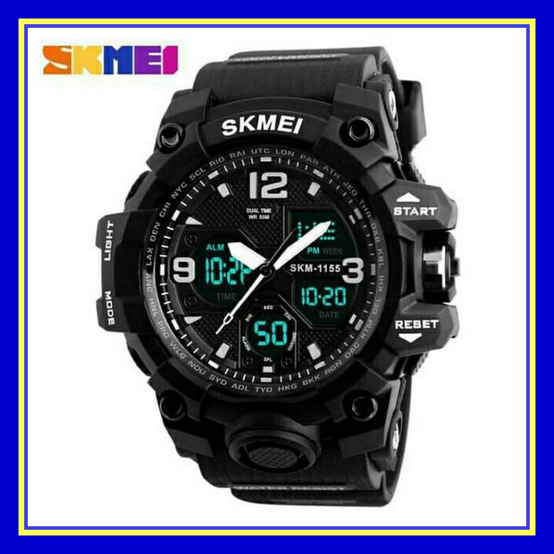 Jm Tangan Tanggan Pria Cowok Tahan Air Anti Air Water Resistant T YI634 Jam Tangan Pria / Skmei Ad 1