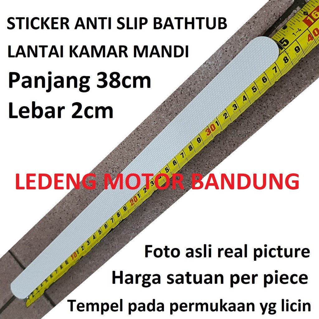 Stiker Anti Slip Bathtub Lantai Kamar Mandi Licin Kaca Keramik Tangga Sticker