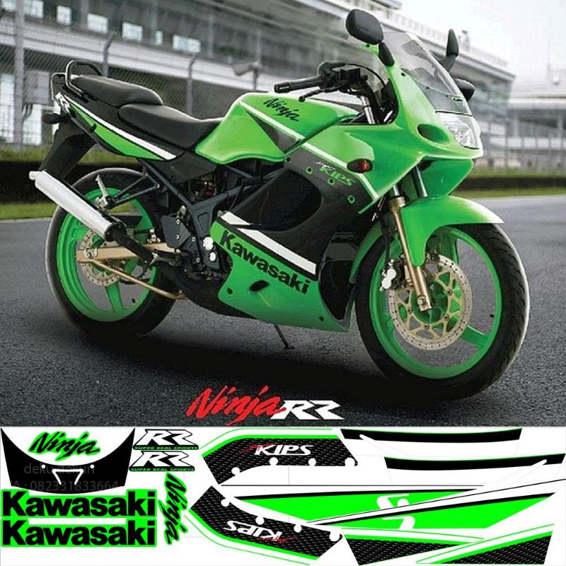 striping ninja rr 2009 / striping ninja rr 2009 hijau / striping kawasaki ninja rr 2009 hijau / stri