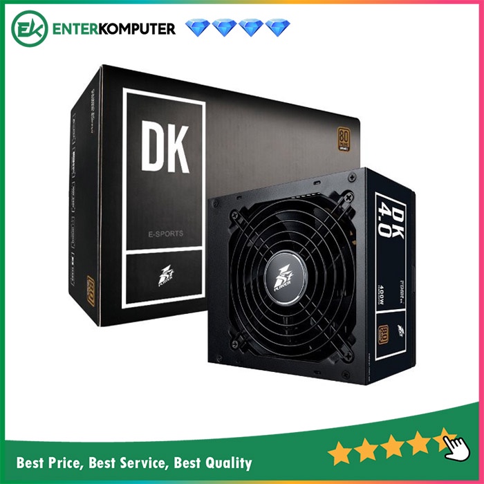 PSU 1STPLAYER Gaming PSU DK4-0 400W - PS-400AX 80Plus Bronze