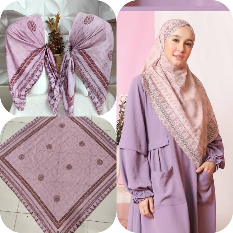 hijab voal segiempat motif like L by LCB