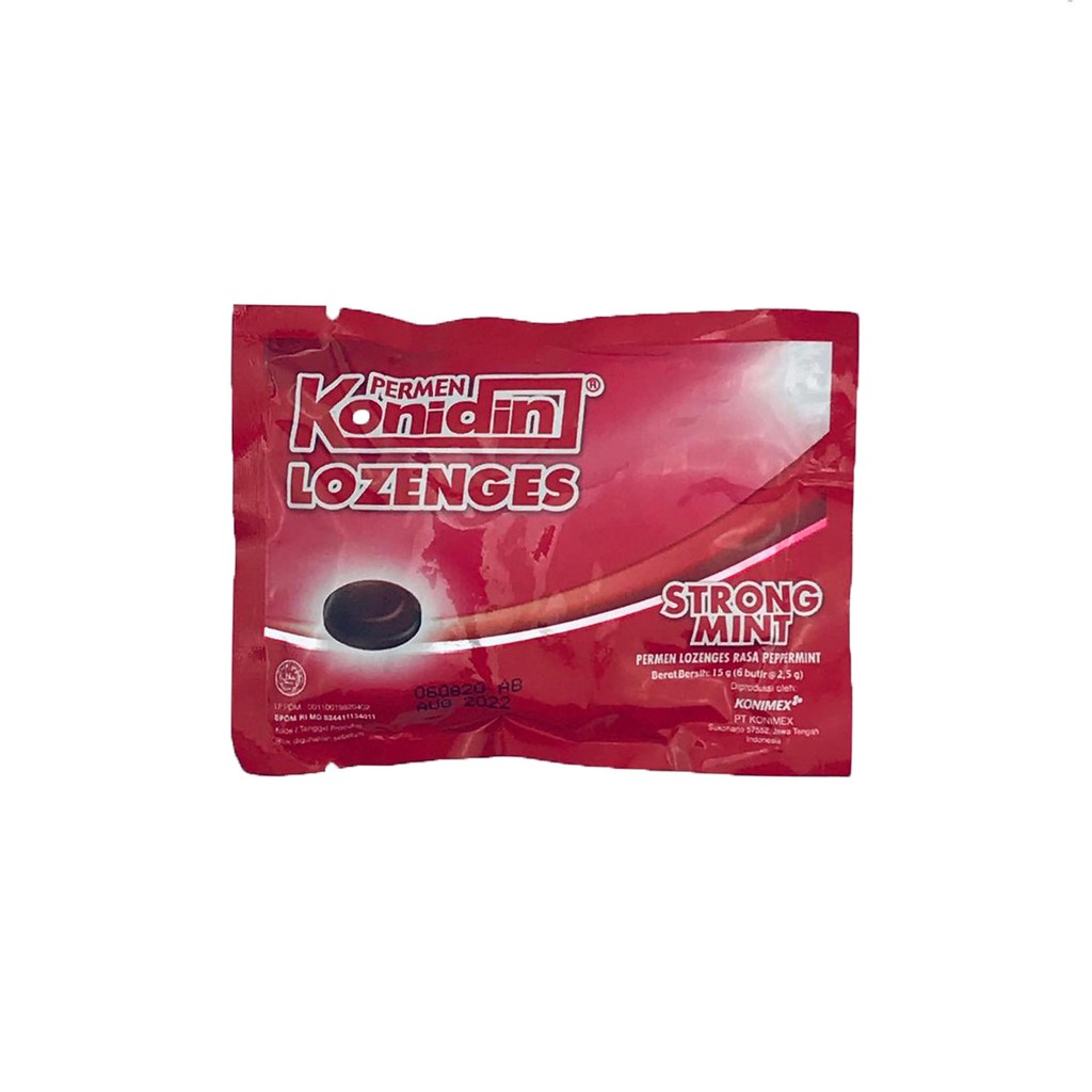 Konidin * Lozenges * Permen * Strong Mint * 6 butir