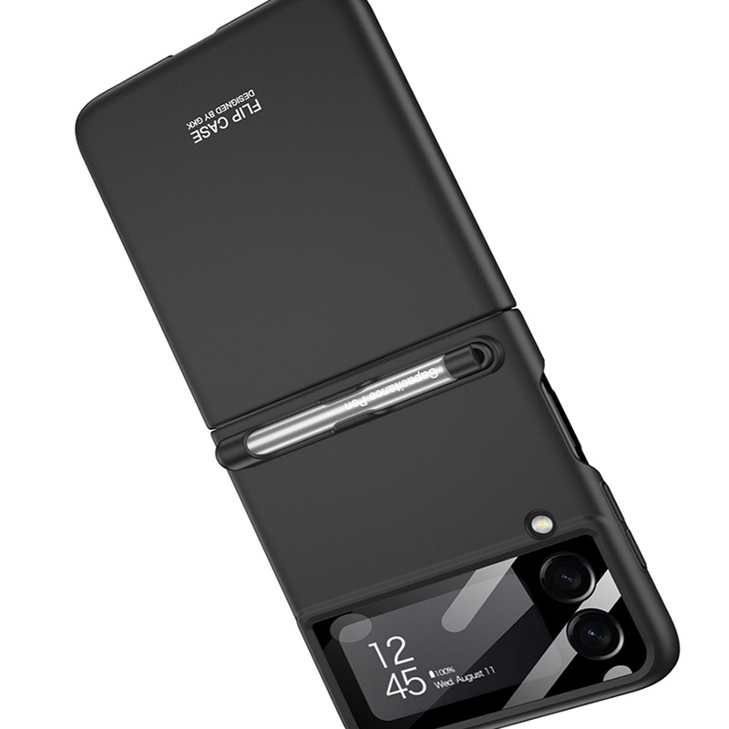 Case Layar Lipat Shockproof Ultra Tipis Dengan Stylus Untuk Samsung Z Flip3