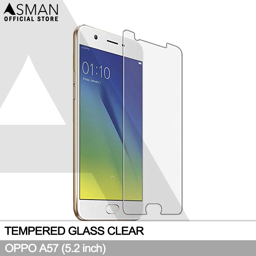 Tempered Glass OPPO A57 (5.2&quot;) | Anti Gores Pelindung Layar Kaca - Bening