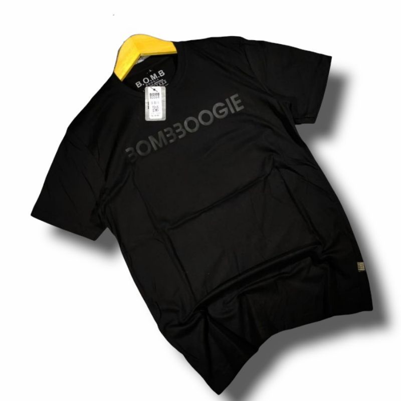 tshirt cowok - paket ganteng cool - black
