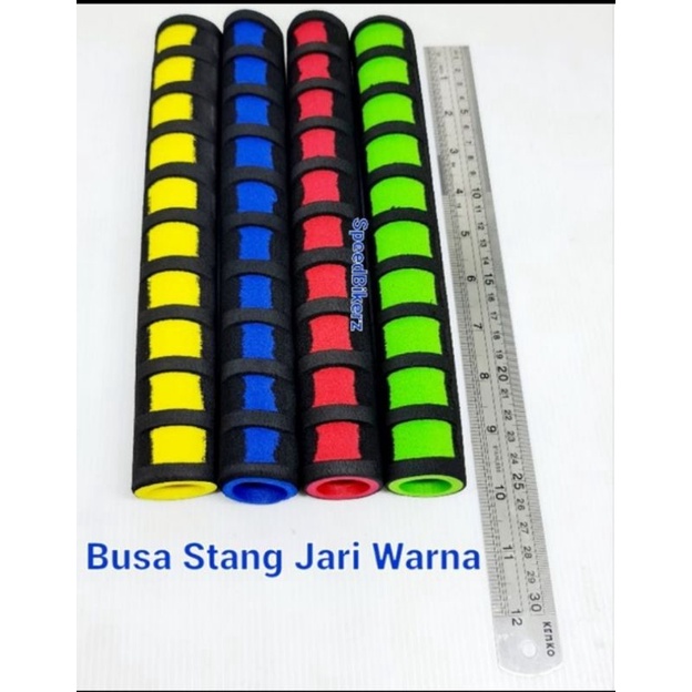 Busa Jari Warna &amp; Hitam Anti Air / Busa stang Busa Handfat Busa Grip Motor dan Bisa Buat sepeda