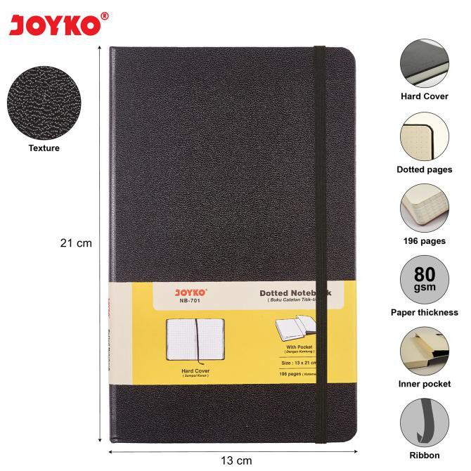 

Dotted Notebook Diary Buku Catatan Titik-Titik Joyko NB-701 196 hal Kode 110