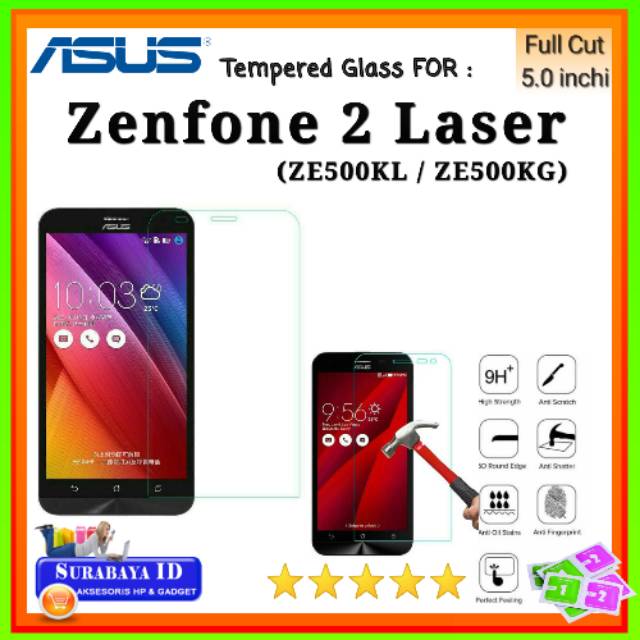 Tempered Glass TG Asus Zenfone 2 Laser 5.0"inchi (ZE500KL / ZE500KG)