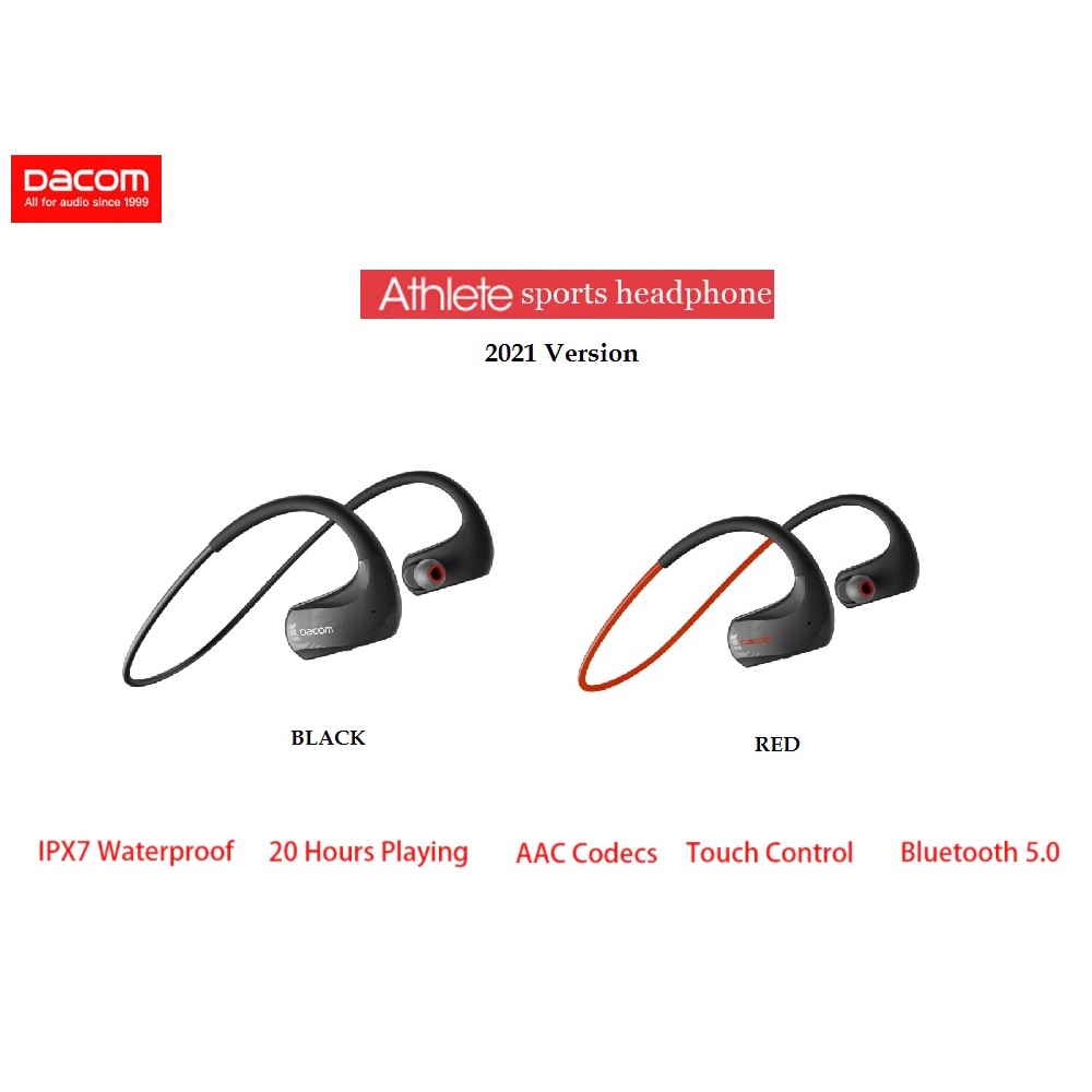 DACOM G93 - Sporty IPX7 Wireless Bluetooth 5.0 Neckband Earphone