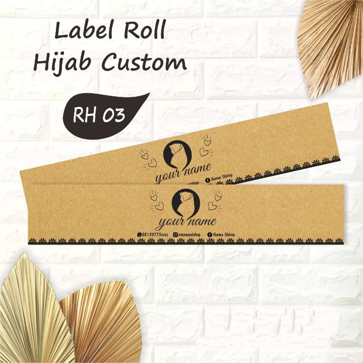 Label Roll Hijab Custom