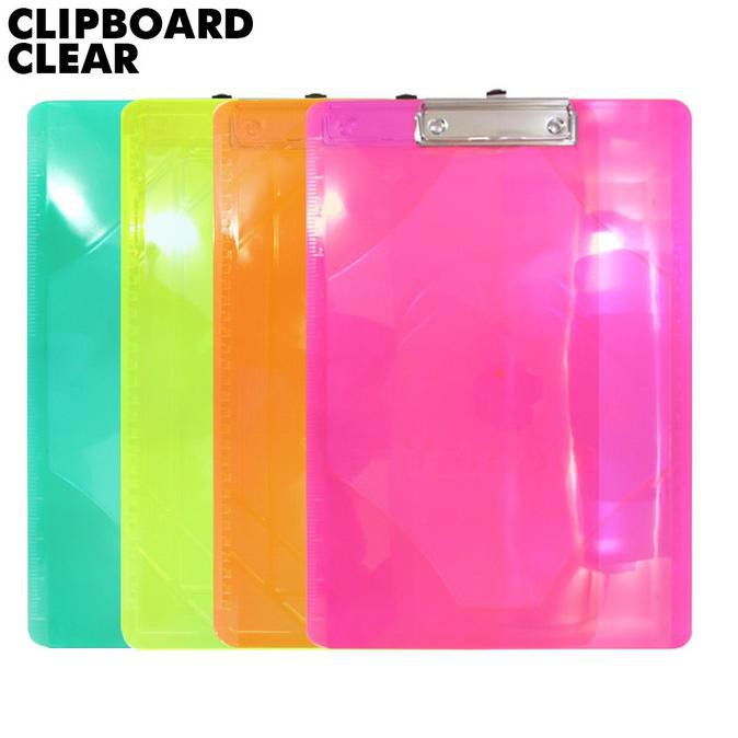 

Diskon SALE Papan jalan / papan ujian / Clipboard bening transparan uk A4 Cuci Gudang Awal Tahun