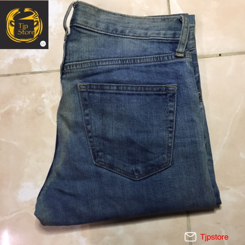 Celana Jeans Denim Second Bekas Branded Pl UNIQLO Selvedge Size 29 Selvedge