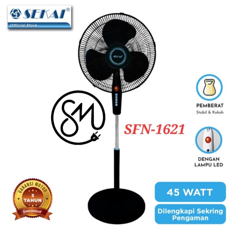 Kipas Angin Sekai SFN-1621 tegak stand fan SFN1621