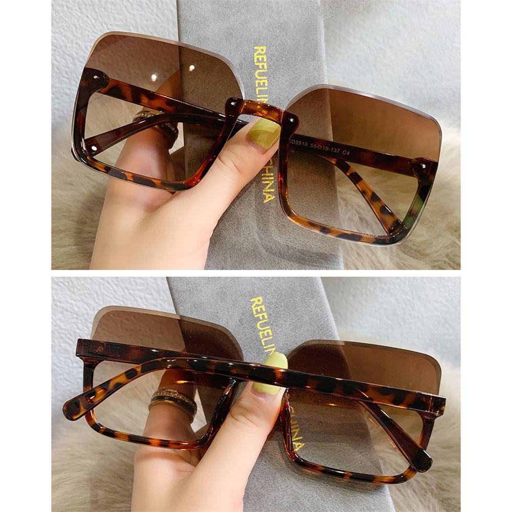 Kacamata Hitam Model Bingkai Besar Gaya Vintage