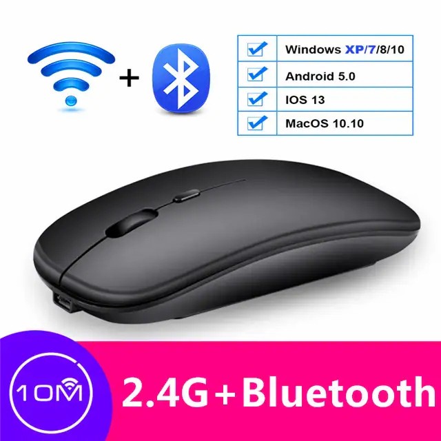 Mouse Bluetooth dan Wireless Z Fold 3, Mi Pad 5, Tab S6 &amp; Tab S7, Matepad 11 ( Samsung, Ipad, Xiaomi, Huawei )