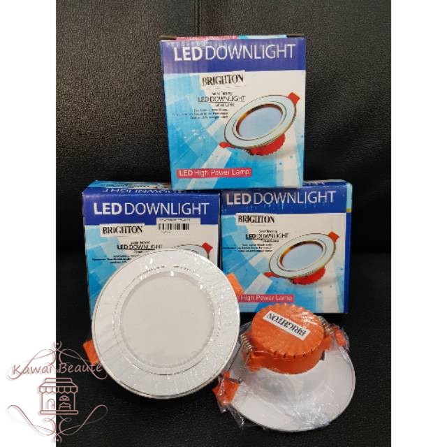 LED DOWNLIGHT Panel 3 Warna putih - warmwhite - kuning (5W/ 5 Watt) Lampu Plafon Cantik 1 Saklar