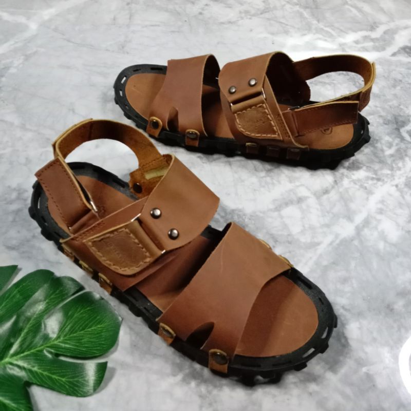 Sandal kokop tali pria kulit asli //sandal kokop pria kulit asli 100%