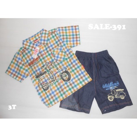 SALE Stelan Kemeja Anak Cowok (sale-391)