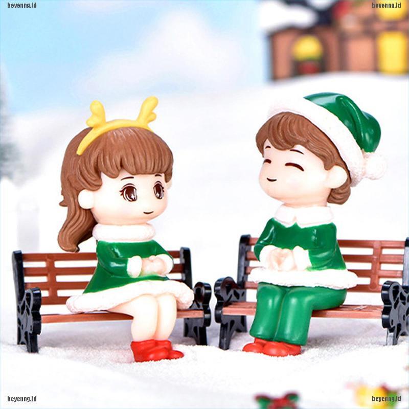 Bey Miniatur Pasangan Kekasih Natal Untuk Dekorasi Taman Minifairy Garden DIY