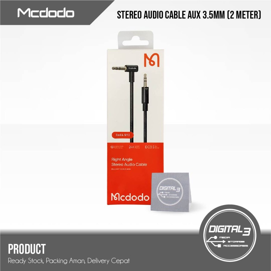 Kabel Aux Mcdodo CA-7591 Kabel Audio Stereo Jack 3.5MM 2M