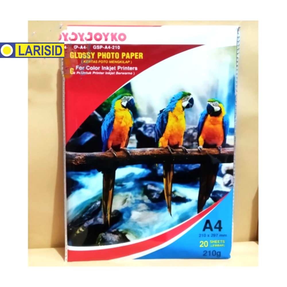 

GLOSSY PHOTO PAPER JOYKO GSP A4 210 KERTAS FOTO