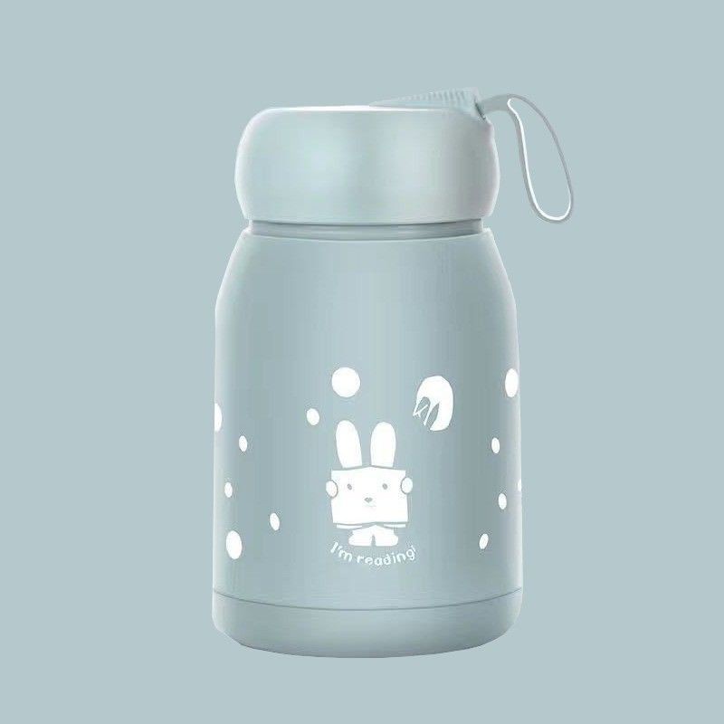 BOTOL KACA RABBIT 330 ml / BOTOL KACA UNIK / BOTOL MINUM KEKINIAN TUMBLER TERMOS