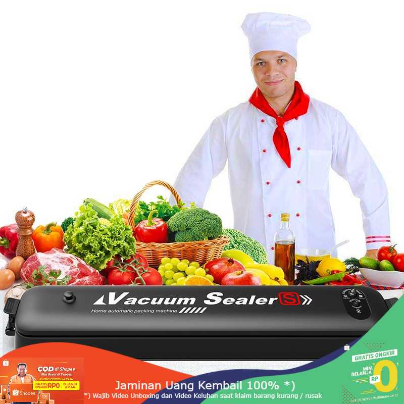 (BISA COD) RVOSTR VOCORY Food Vacuum Sealer Elektrik Plastik 240V 80W - HF002