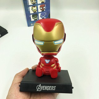  Mainan  Boneka Spiderman  Iron Man Kepala Bergoyang Untuk 