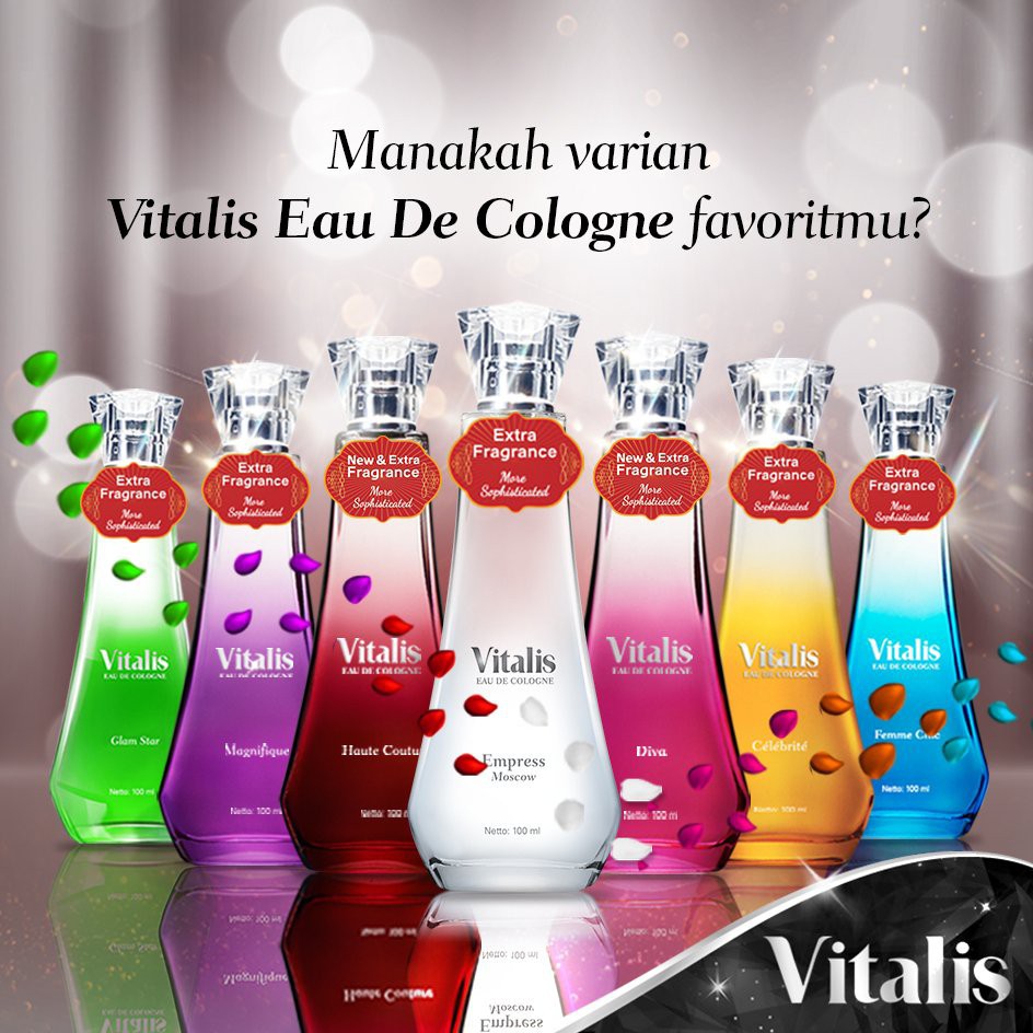 VITALIS Eau De Cologne / Parfum Vitalis Botol Kaca