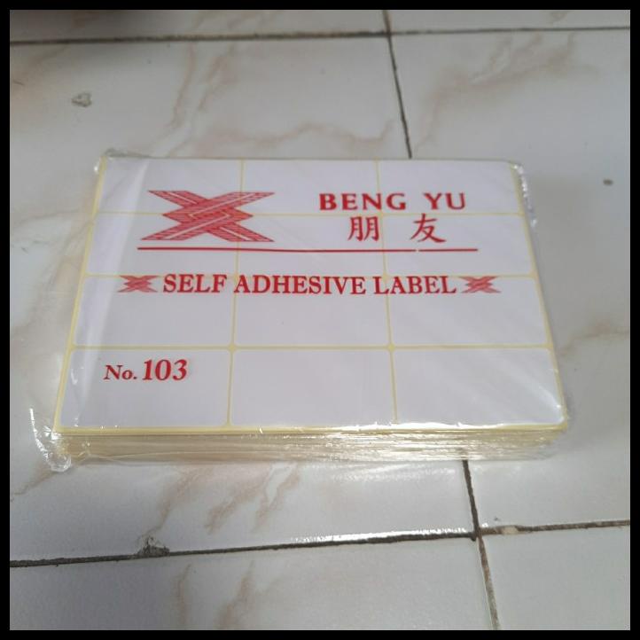 

Stiker Label 103 Harga Nama Undangan Bengyu 1Pack Isi 25X7 Lembar
