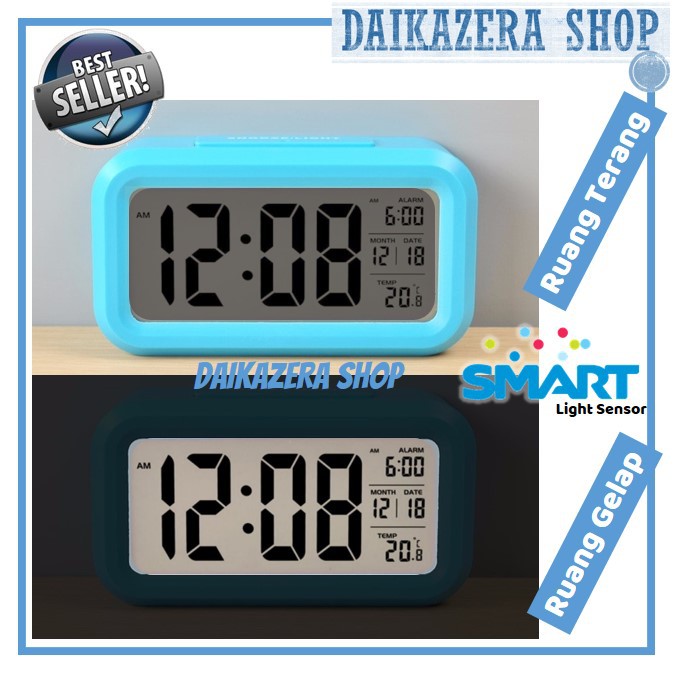 Jam Meja Digital / Jam Weker / Jam Pintar / Alarm Digital Desktop Smart Clock