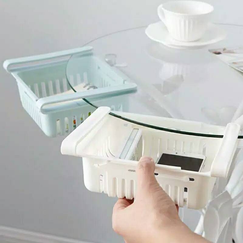 Rak Kulkas Portable Gantung dual size sliding - Rak Serbaguna