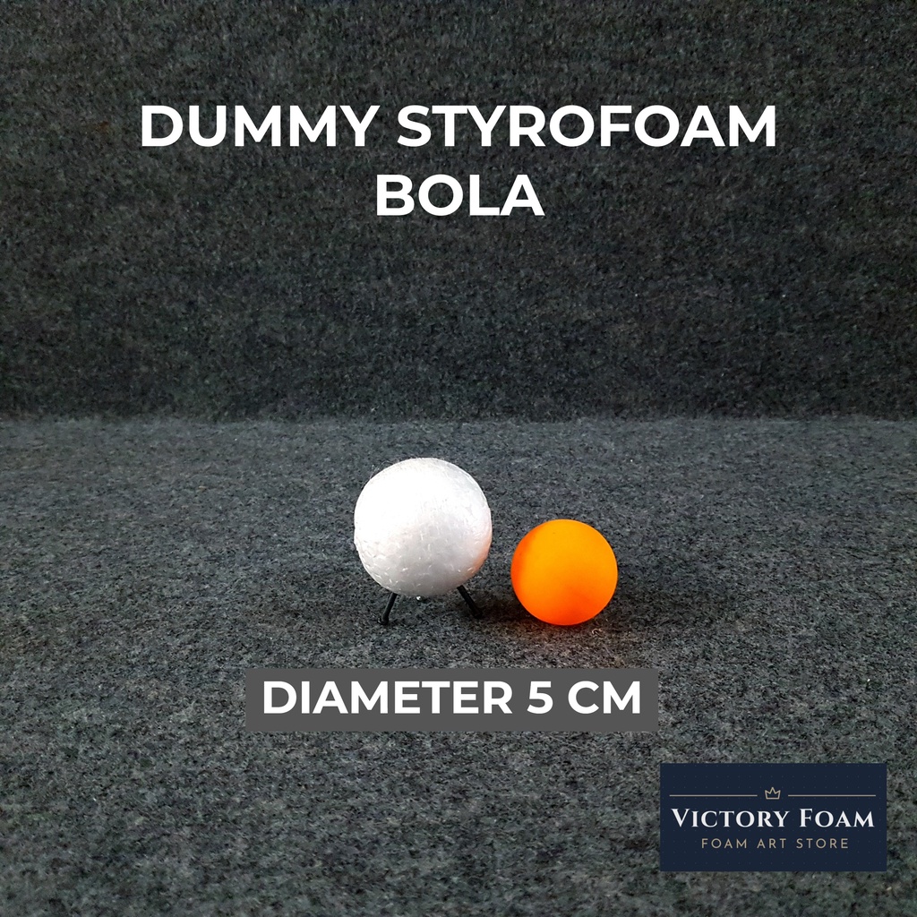 Dummy Styrofoam Bola Diameter 5cm