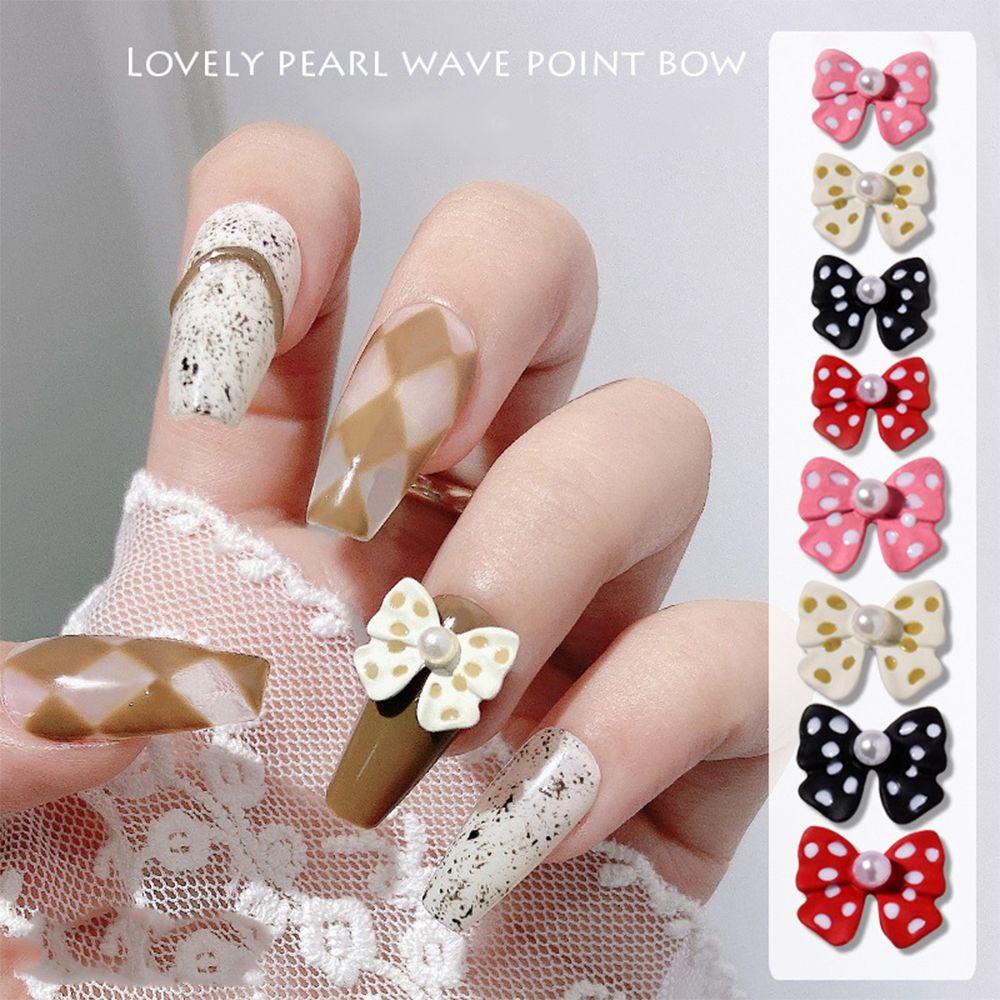 Ornamen Pita 3D Bahan Akrilik Untuk Dekorasi Nail Art