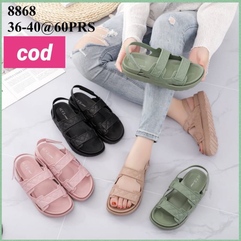 SANDAL Gunung Karet Wanita Model H. Y. S Jelly 2017 Sandal Tali