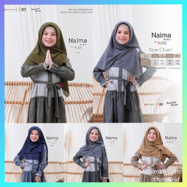 JILBAB ANAK HIJAB SYARI KHIMAR NAIMA KIDS ORI BY JILBAB ANAK HIJAB SYARI KHIMAR NAIMA KIDS ORI BY