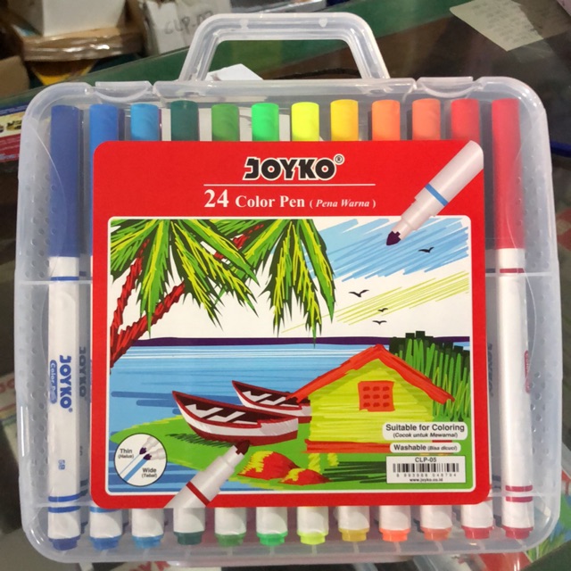 

Joyko Spidol Warna 24w / Washable Color Pen 24 warna Clp-05 clp05
