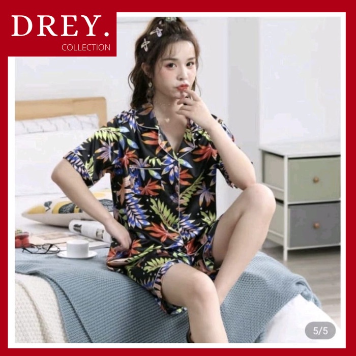 Set Piyama Wanita Katun Dewasa Sexy Jepang Import Rayon Kaos I1F6 Satin Murah Model Terbaru Piyama W