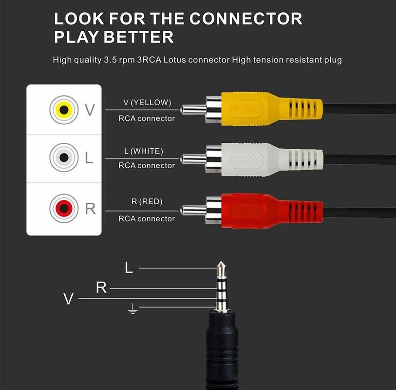 (1M 3.5mm Jack Plug Male Ke 3 Rca Male 3.5mm Jack Ke Female 3 Rca Audio Video Adapter