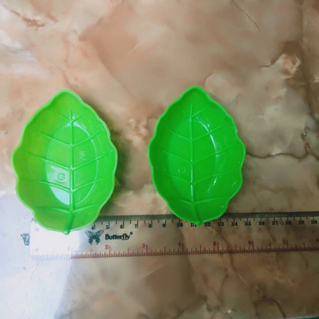 Lepek plastik lepek sambal Mini daun Cetakan kue daun mini