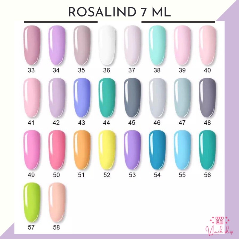 KODE 1 - 19 - ROSALIND NAIL GEL 7 ML