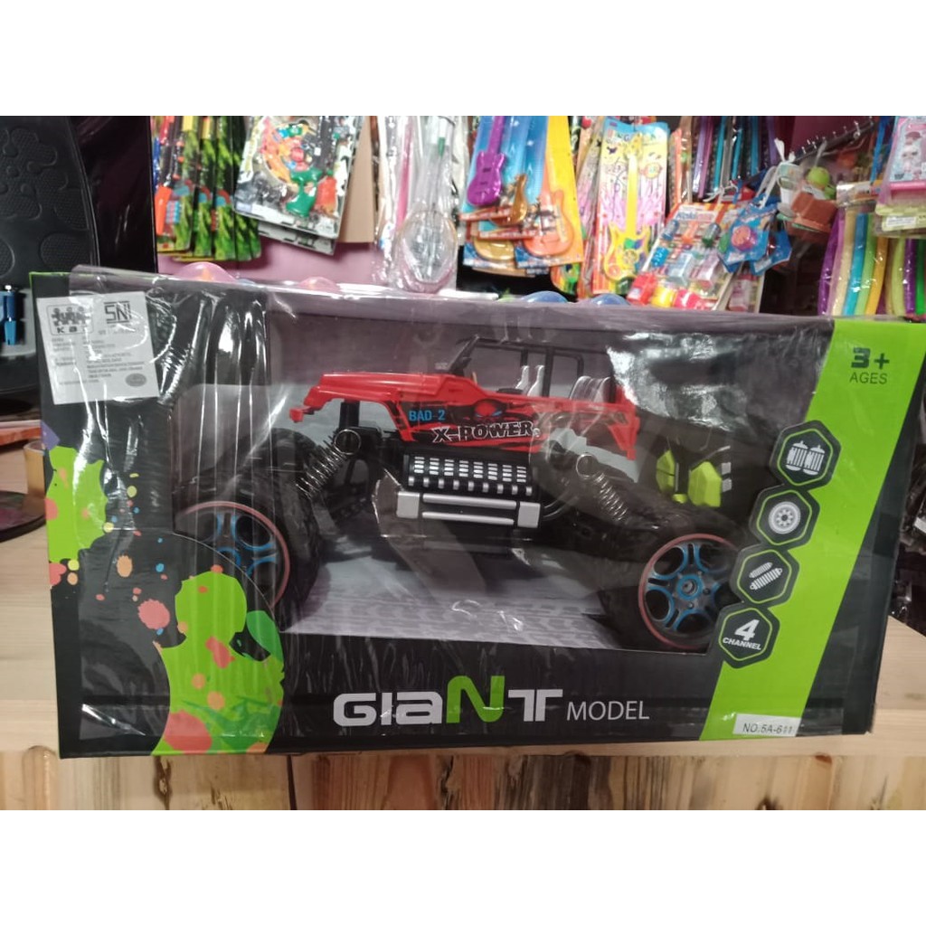 rc jeep 4wd non cas / mainan anak / mobil rc