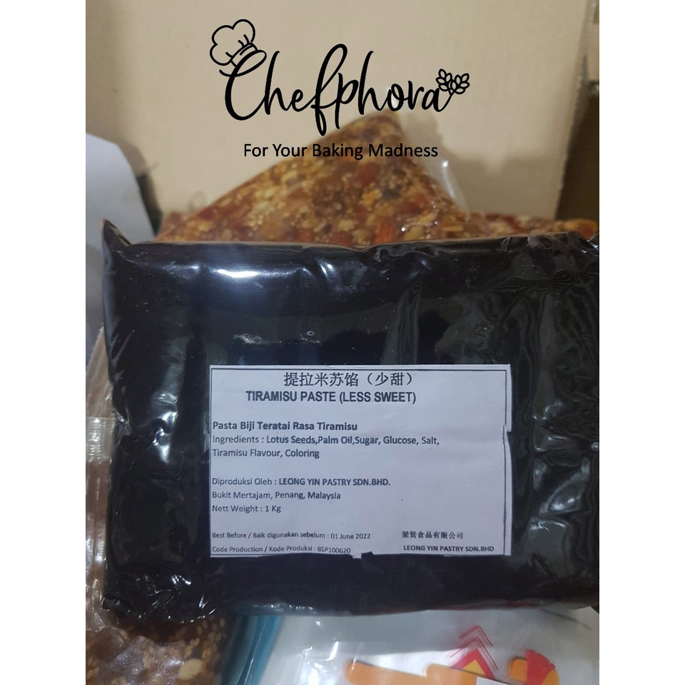 

Isian Kue Bulan Mooncake Pao Filling Tiramisu Lotus Paste Less Sweet Leong Yin 1KG