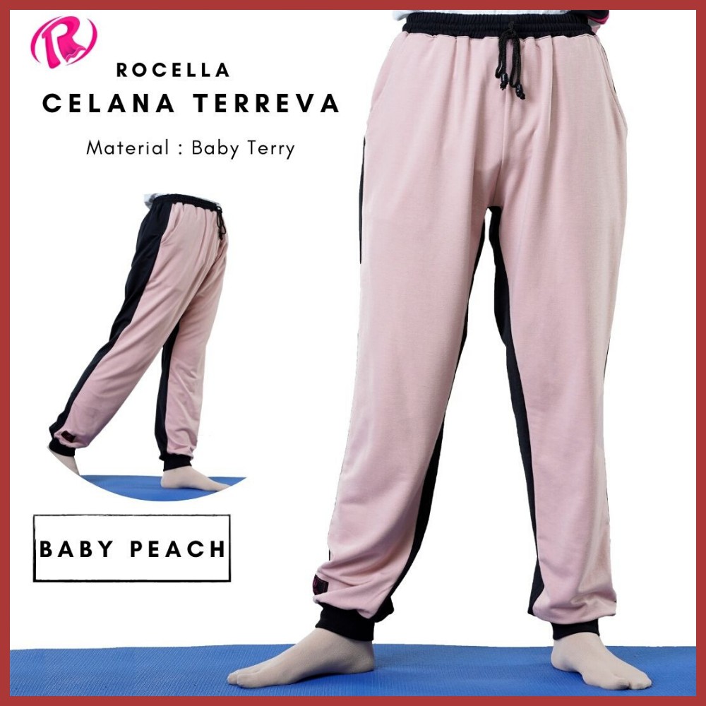  Celana  Olahraga Muslimah Model Jogger Rocella Celana  