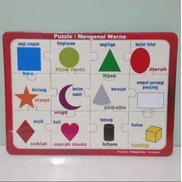 Puzzle / Puzle / Pasel - Mengenal Warna dan Bentuk