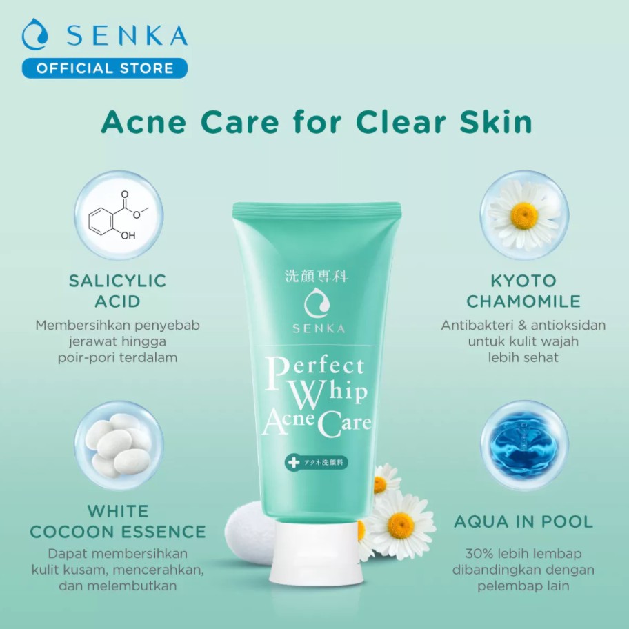 SENKA PERFECT WHIP FACIAL FOAM / CLEANSING FOAM : U / FRESH / WHITE / WHITE CLAY