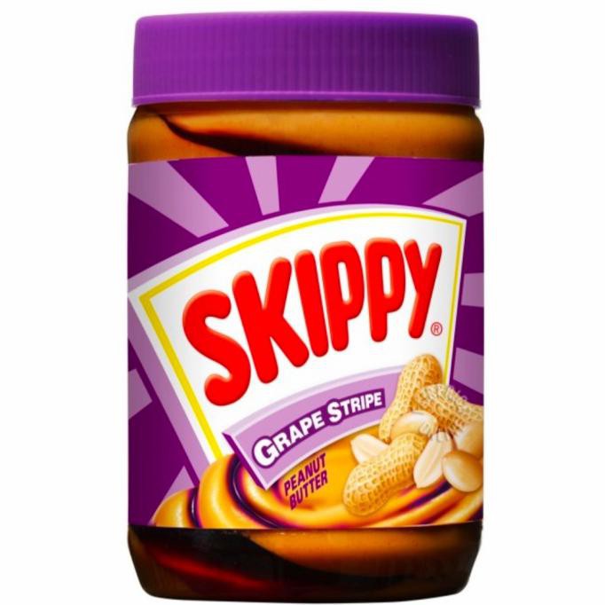 

(COD) Skippy Grape Stripe Peanut butter selai 530gr & 350gr - 350gr