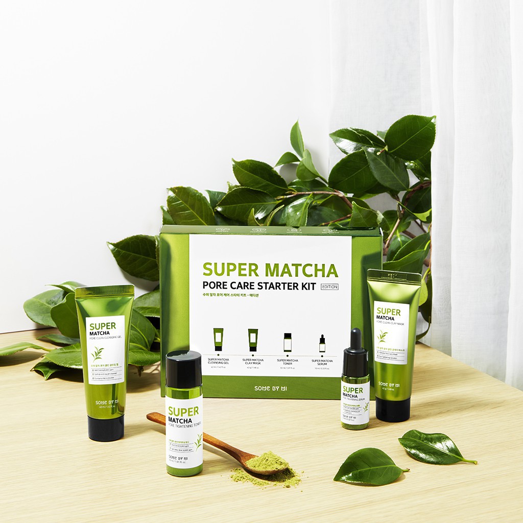 Some By Mi / SOMEBYMI - Super Matcha Pore Care Starter Kit 4ea