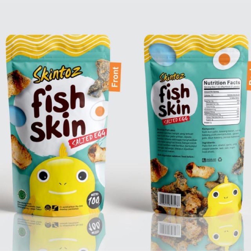 

skintoz salted egg fish skin